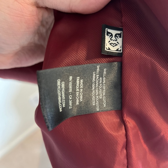Obey Wool Jacket Men’s size L - Picture 6 of 6